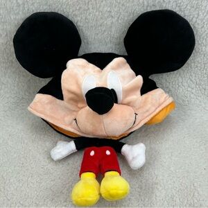 Disney Parks Mickey Mouse fan cap Adult size hat plush big head dangley body
